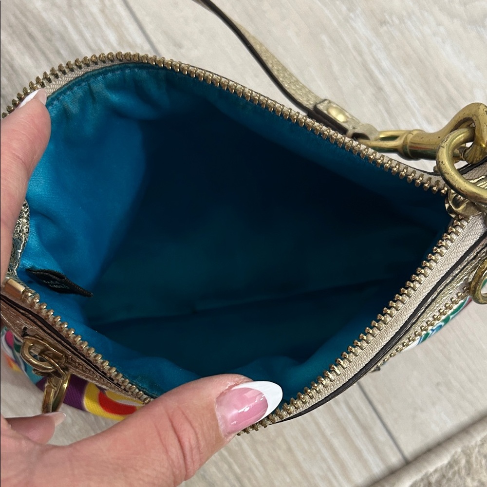 Coach Multicolor Patterned Small Shoulder Bag Wit… - image 6